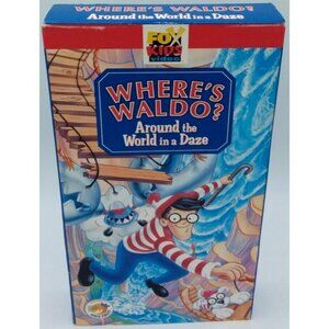 Where's Waldo Around the World in a Daze VHS Fox Animated Kids Video 1997